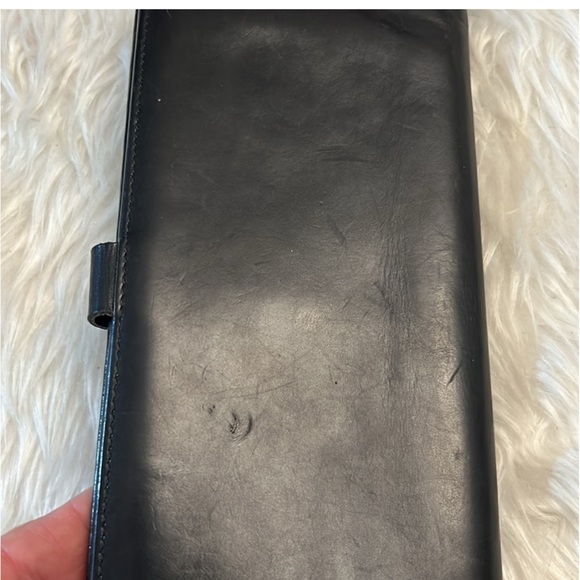 Salvatore Ferragamo Black Leather Bi-Fold Long wallet - Picture 7 of 16